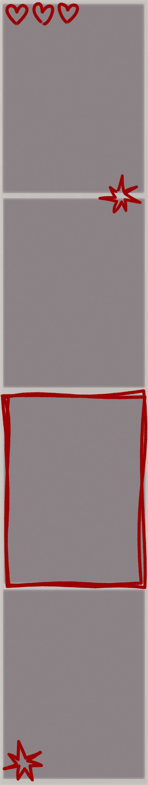 Red doodles strip